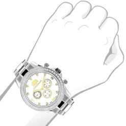 2 Carat Two Tone Men's Diamond Luxurman Liberty Watch W Swiss Movement 7 2 Carat Two Tone Men's Diamond Luxurman Liberty Watch W Swiss Movement -PNZ Watches Shop 2 carat two tone mens diamond luxurman liberty watch w swiss movement bod