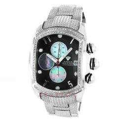 Affordable Aqua Master Men's Diamond Bubble Style Watch 1.25ct