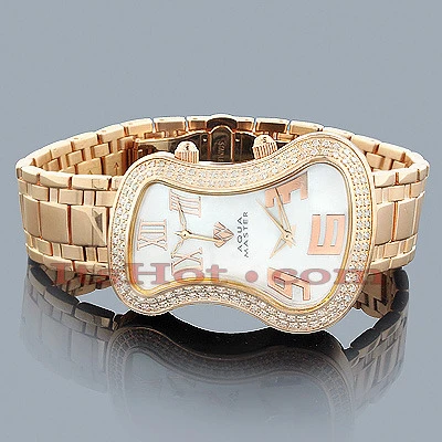 Aqua Master Dual Time Zone Diamond Watch 1.50ct 1 Aqua Master Dual Time Zone Diamond Watch 1.50ct