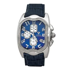 Aqua Master Men's Diamond Watch 1.00ct Blue
