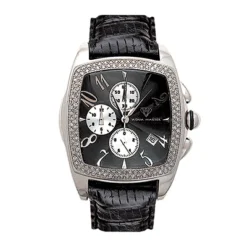 Aqua Master Men's Diamond Watch 1.50ct Black