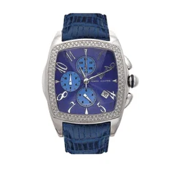 Aqua Master Men's Diamond Watch 1.50ct Blue