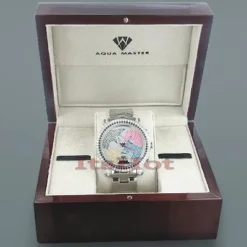 Aqua Master Worldface Men's Diamond Watch 4.50 -PNZ Watches Shop aqua master watches worldface mens diamond watch 450 p 9260box