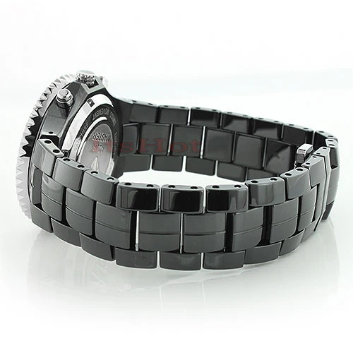 Black Ceramic Aqua Master Diamond Watch 1.25ct 2 Black Ceramic Aqua Master Diamond Watch 1.25ct - Image 2