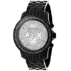 Black Diamond 2.25ct Luxurman Men's Watch Encrusted Dial