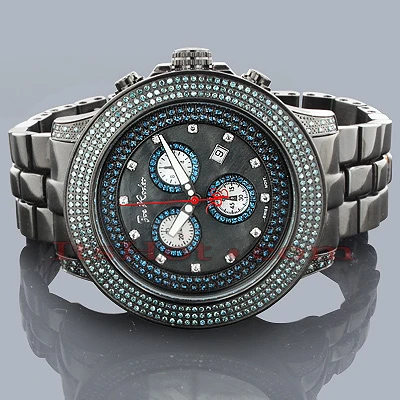 Blue Diamond Joe Rodeo Pilot Men's Watch 3.15ct 2 Blue Diamond Joe Rodeo Pilot Men's Watch 3.15ct - Image 2