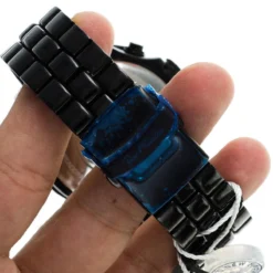 Blue Diamond Joe Rodeo Pilot Men's Watch 3.15ct 17 Blue Diamond Joe Rodeo Pilot Men's Watch 3.15ct -PNZ Watches Shop blue diamond watches joe rodeo pilot mens watch 315ct p 38824 back2