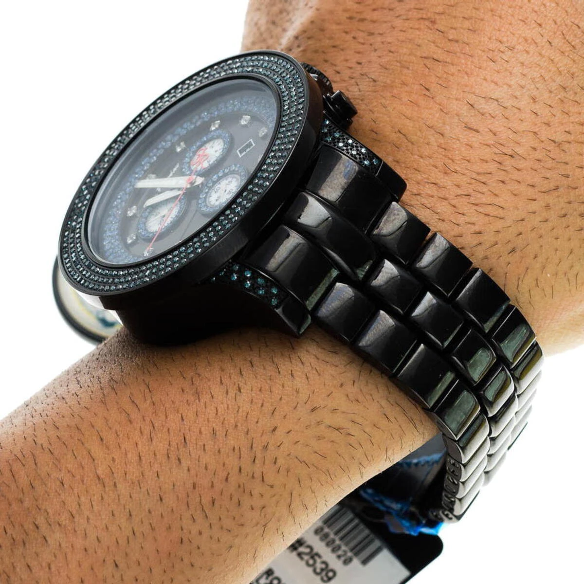 Blue Diamond Joe Rodeo Pilot Men's Watch 3.15ct 8 Blue Diamond Joe Rodeo Pilot Men's Watch 3.15ct - Image 8