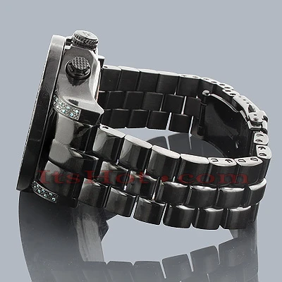 Blue Diamond Joe Rodeo Pilot Men's Watch 3.15ct 3 Blue Diamond Joe Rodeo Pilot Men's Watch 3.15ct - Image 3