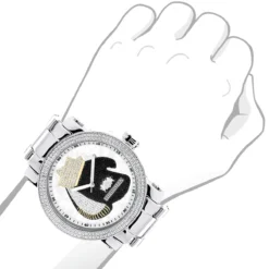 Boxing Gloves Diamond Watch For Men By Luxurman Southpaw Limited Edition -PNZ Watches Shop boxing gloves diamond watch for men by luxurman southpaw limited edition bod