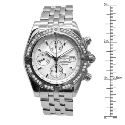 Men's Breitling Diamond Watch Windrider A13356 Chronomat Evolution 1.14ct -PNZ Watches Shop breitling diamond watch windrider a13356 chronomat evolution 114ct ruler