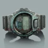 Casio Black Blue G-Shock Watch With Crystals