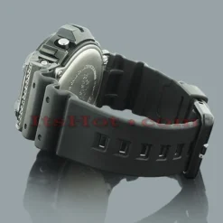 Casio Black Blue G-Shock Watch With Crystals -PNZ Watches Shop casio black blue g shock watch with crystals p 46589back