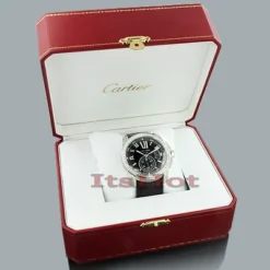 Custom Cartier De Calibre Men's Diamond Watch 9.25ct -PNZ Watches Shop custom cartier de calibre mens diamond watch 925ct p 49101box