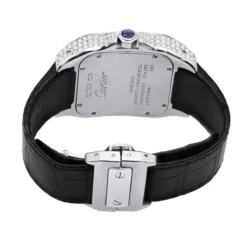 Custom Cartier Santos 100 Men's Diamond Watch 6.92ct -PNZ Watches Shop custom cartier santos 100 mens diamond watch 692ct 2 20211228 20220505 20220505
