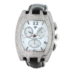 Diamond Aqua Master Men's Diamond Watch 3.5ct
