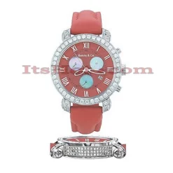 Diamond Benny And Co Watch Men's 4ct Red