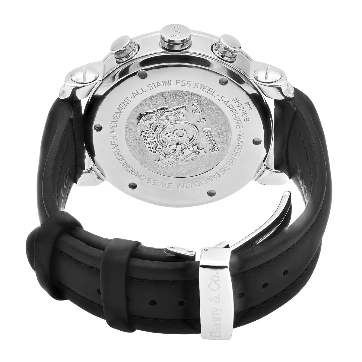 Diamond Benny Co Men's Watch 3ct Black 2 Diamond Benny Co Men's Watch 3ct Black - Image 2