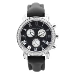 Diamond Benny Co Men's Watch 3ct Black
