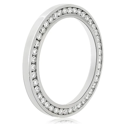 Custom Made Diamond Watch Bezel For Breitling Super Avenger 6 Ct 2 Custom Made Diamond Watch Bezel For Breitling Super Avenger 6 Ct - Image 2