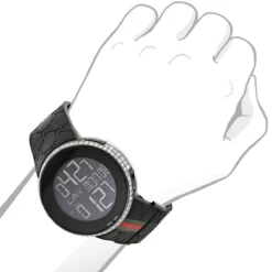 Men's Luxury 2.5 Carats Diamond 114 I-Gucci Watch YA114207 -PNZ Watches Shop diamond gucci watches mens luxury watch 25 carats bod