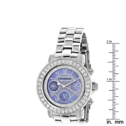 Diamond Luxurman Ladies Blue MOP Montana Watch 3ct -PNZ Watches Shop diamond watches for women luxurman ladies blue mop montana watch 3ct ruler