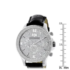 Luxurman Men's Diamond Watch 0.18ct -PNZ Watches Shop diamond watches luxurman mens diamond watch 018ct p 35207 ruler