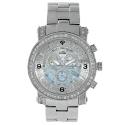 Diamond Men's Diamond Aqua Master Watch 3.60ct
