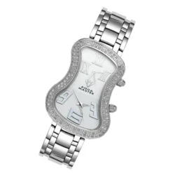 Dual Time Zone Watch Aqua Master Diamond Watch 1.5ct