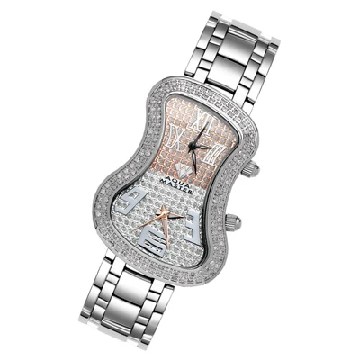 Dual Time Zone Aqua Master Diamond Watch 1.5ct 1 Dual Time Zone Aqua Master Diamond Watch 1.5ct
