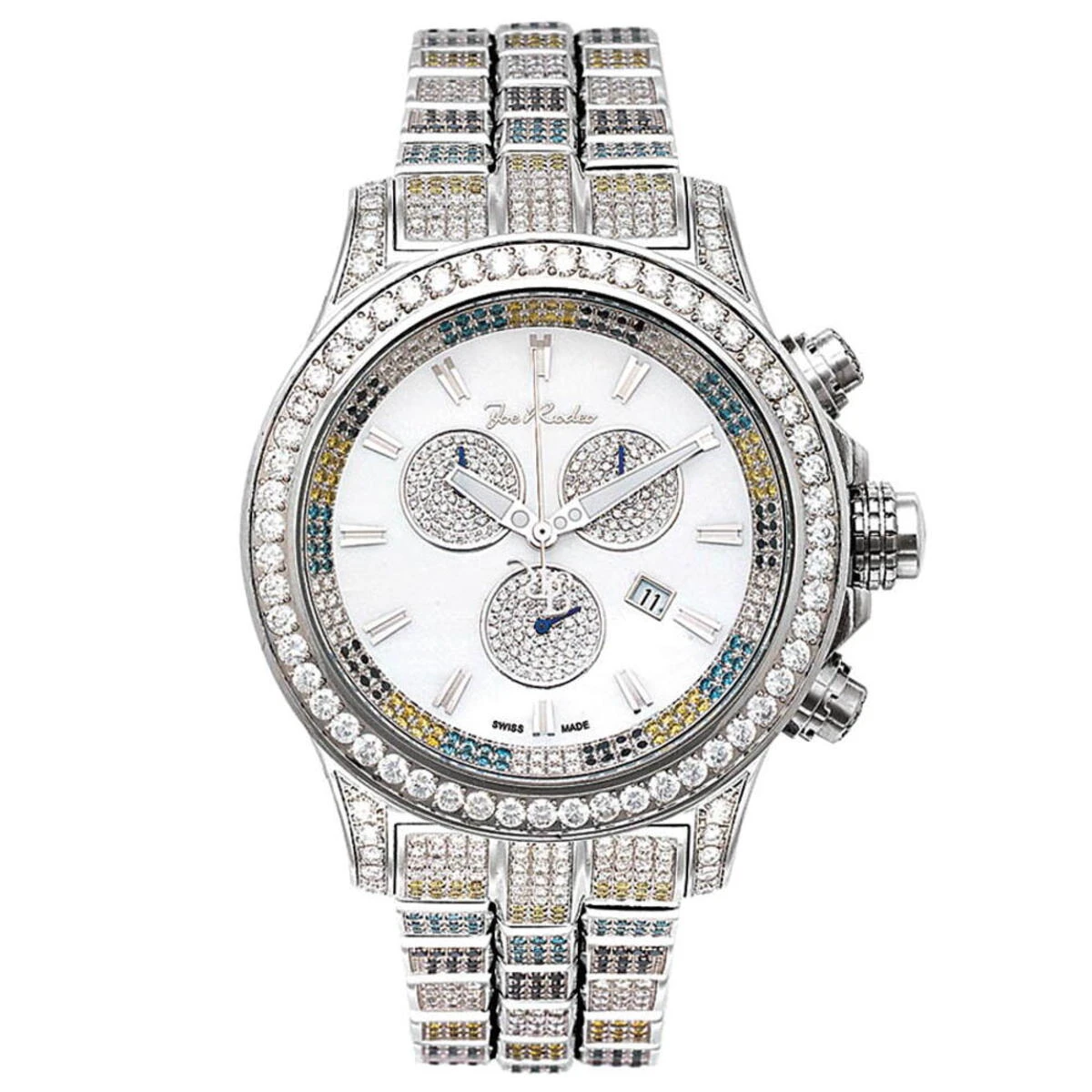 Fully Paved Men's Joe Rodeo Diamond Watch 26.70ct 1 Fully Paved Men's Joe Rodeo Diamond Watch 26.70ct
