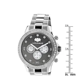 Genuine Diamond For Men: 2ct Luxurman Liberty Watch Swiss Quartz 9 Genuine Diamond For Men: 2ct Luxurman Liberty Watch Swiss Quartz -PNZ Watches Shop genuine diamond watches for men 2ct luxurman liberty watch swiss quartz ruler
