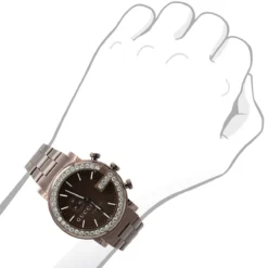 Genuine Diamond Bezel Watch For Men Gucci Chrono 101M Brown YA101341 2ct -PNZ Watches Shop genuine mens gucci chrono diamond watch 2ct p 42552bod