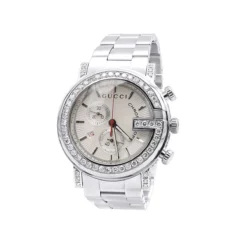 Genuine Men's Gucci Diamond Bezel Watch G-Chrono 101M 4.25ct YA101339