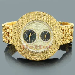 Hip Hop Bling Ice Time Men's Diamond Watch 2 Carats
