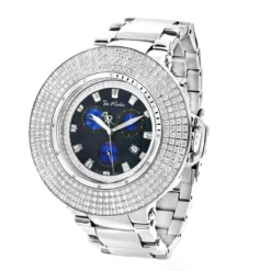 Hip Hop Joe Rodeo Razor Men's Iced Out Diamond Bezel Watch 10.4ct