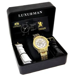 His And Hers Classic Luxurman Diamond Watch Set 2.75ct 8 His And Hers Classic Luxurman Diamond Watch Set 2.75ct -PNZ Watches Shop his and hers watches classic luxurman diamond watch set 275ct 4