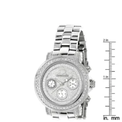 Iced Out Diamond For Women 2ct Luxurman Montana Diamond Watch -PNZ Watches Shop iced out diamond watches for women 2ct luxurman montana diamond watch ruler