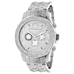 Iced Out Men's Diamond Watch By LUXURMAN 1 Carat