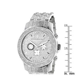 Iced Out Men's Diamond Watch By LUXURMAN 1 Carat 7 Iced Out Men's Diamond Watch By LUXURMAN 1 Carat -PNZ Watches Shop iced out mens diamond watch by luxurman 1 carat ruler