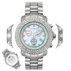 Iced Out Joe Rodeo Diamond Watch 6ct White Mop -PNZ Watches Shop iced out watches joe rodeo diamond watch 6ct white mop p 8988 main2