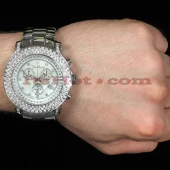 Iced Out Joe Rodeo Diamond Watch 6ct White Mop -PNZ Watches Shop iced out watches joe rodeo diamond watch 6ct white mop p 8988bod