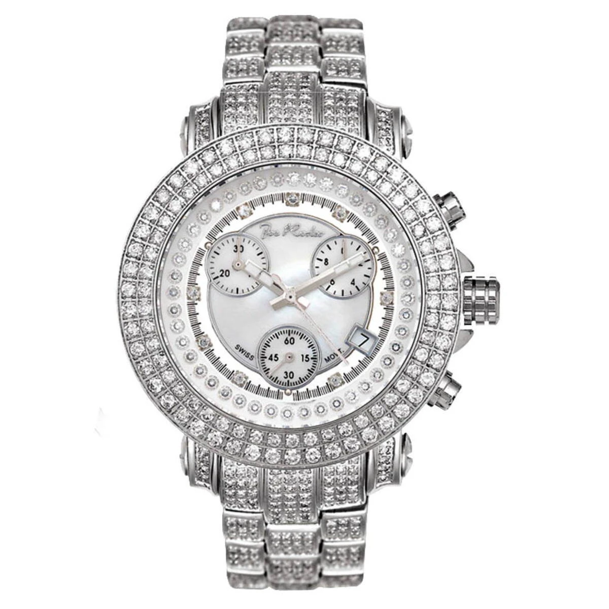 Iced Out Joe Rodeo Ladies Diamond Watch 10ct 1 Iced Out Joe Rodeo Ladies Diamond Watch 10ct