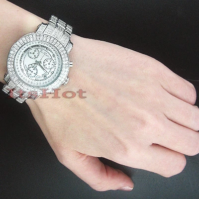 Iced Out Joe Rodeo Ladies Diamond Watch 10ct 4 Iced Out Joe Rodeo Ladies Diamond Watch 10ct - Image 4