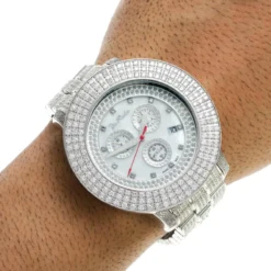 Oversized Iced Out Joe Rodeo Pilot Men's Diamond Watch 11 Carats -PNZ Watches Shop iced out watches joe rodeo mens diamond watch 11ct p 9277 bod2