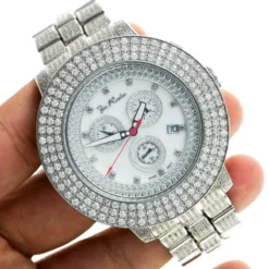 Oversized Iced Out Joe Rodeo Pilot Men's Diamond Watch 11 Carats -PNZ Watches Shop iced out watches joe rodeo mens diamond watch 11ct p 9277 bod3