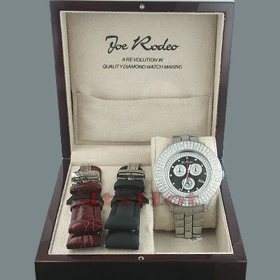 Iced Out Joe Rodeo Pilot Diamond Watch 11ct 5 Iced Out Joe Rodeo Pilot Diamond Watch 11ct - Image 5