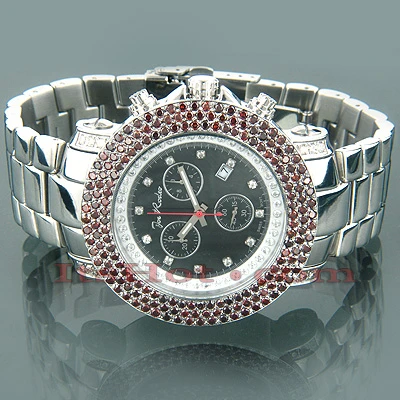 Iced Out Joe Rodeo Red Diamond Watch 8.75ct 1 Iced Out Joe Rodeo Red Diamond Watch 8.75ct