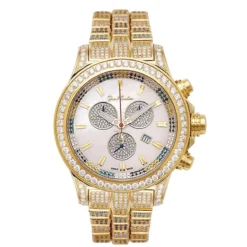 Iced Out Men's Joe Rodeo Watch 26.7ct Yellow