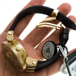 Iced Out Yellow Gold Plated Joe Rodeo Broadway Men's Diamond Watch 5 Carats -PNZ Watches Shop iced out yellow gold pltd joe rodeo broadway mens diamond watch 5 carats bod4